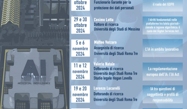 Locandina ciclo di seminari